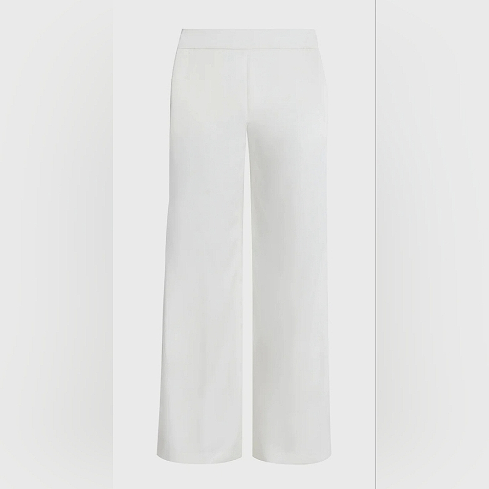 BCBGMAXAZRIA Silky Creamy White Pants, Size 8